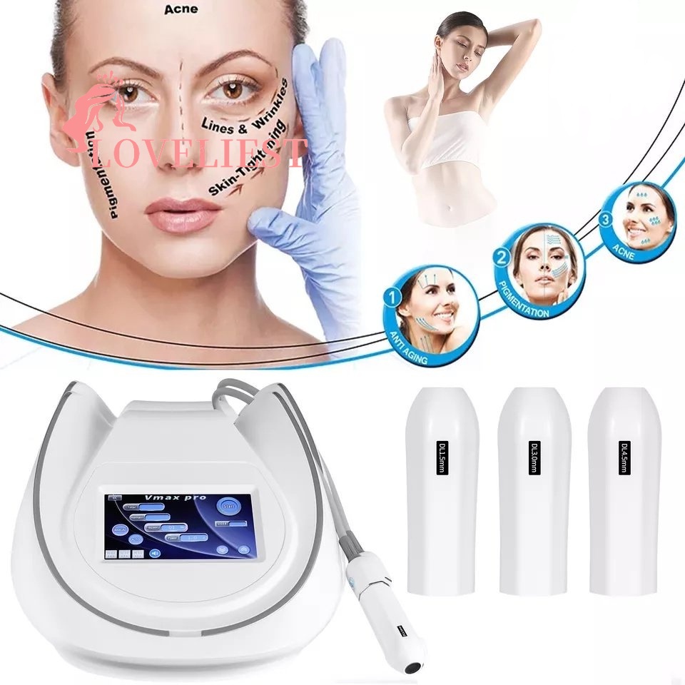 Vmax hifu machine One Handle Ultrasound Face Eye Neck Lift Anti Aging ...