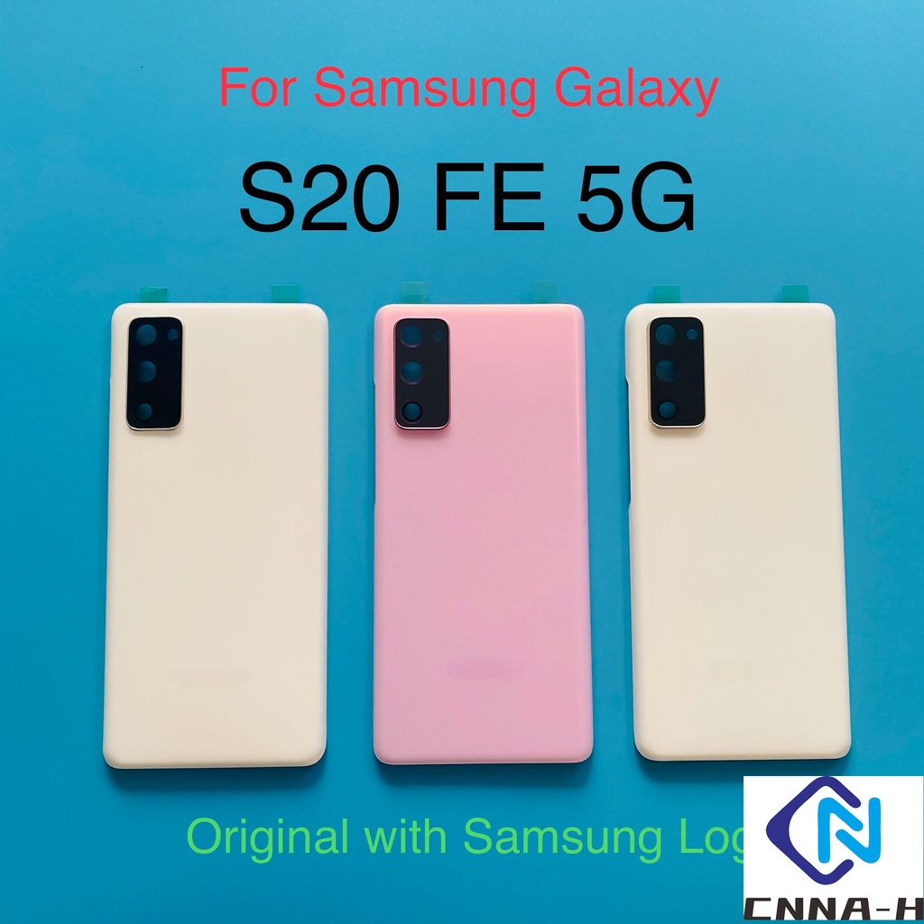 For SAMSUNG Galaxy S20 FE 5G Phone Back Glass Cover Battery Cover Rear ...