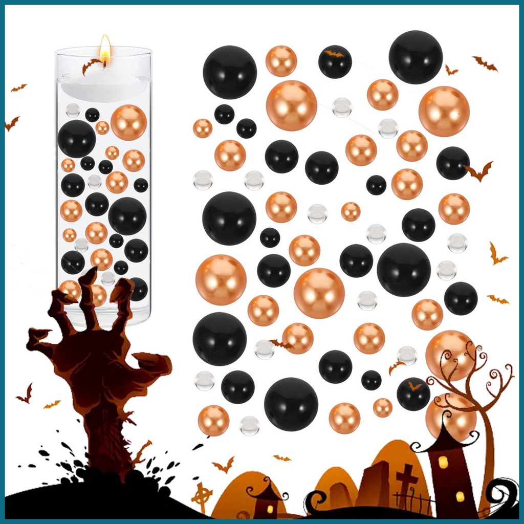 Halloween Vase Filling Faux Pearl Vase Filler Decor Set 6090pcs Pearls