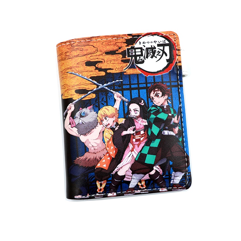 Portefeuille Long Zippé Anime Kamado Nezuko - Cuir Synthétique, 19x9.5x2 Cm, Cadeau Pour Fans