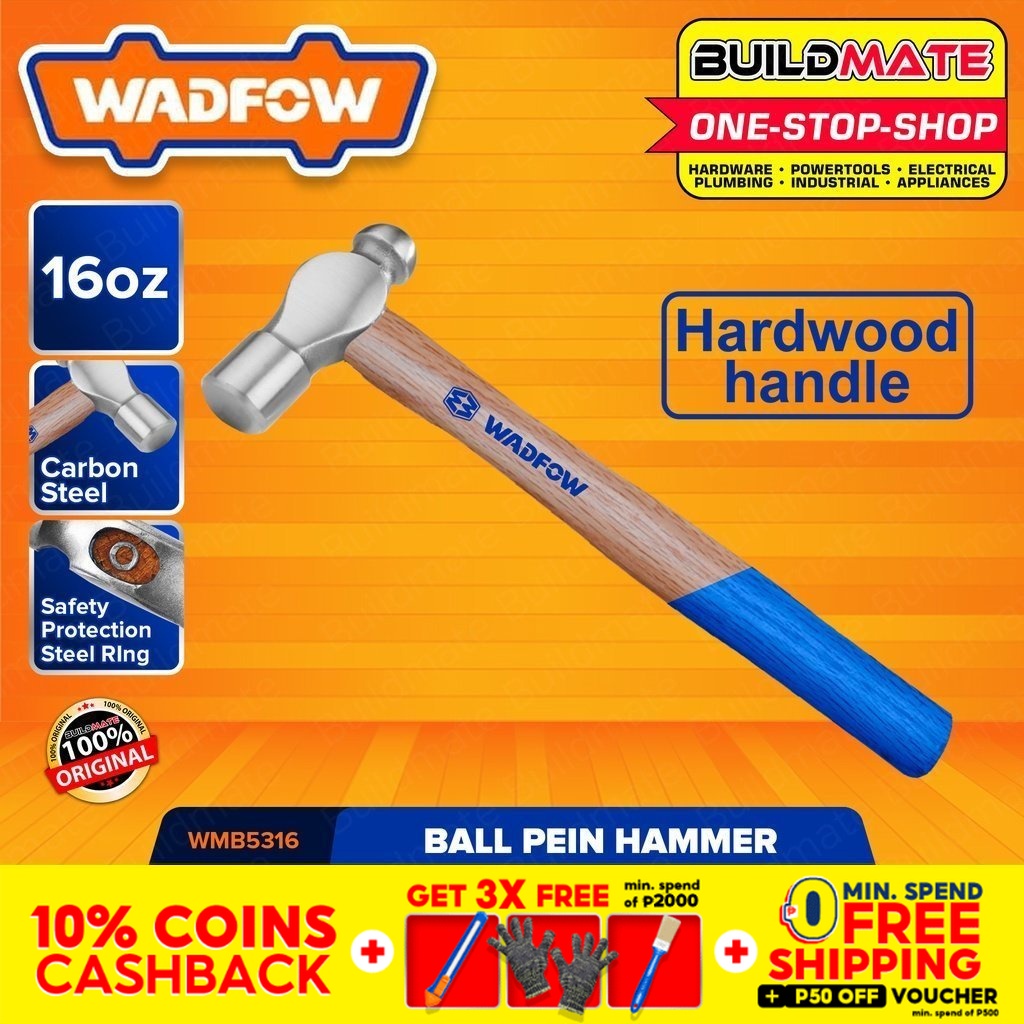 BUILDMATE Wadfow Ball Pein Ballpein Ballpeen Hammer 16oz 24oz