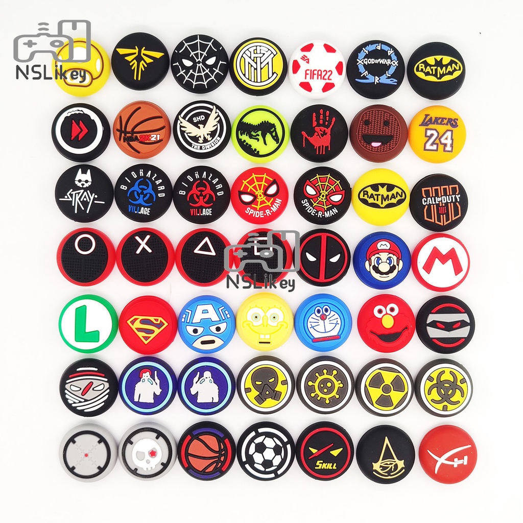 2 x Silicone Thumb Stick Grip Joystick Cover For PS5 PS4 XBOX Series X