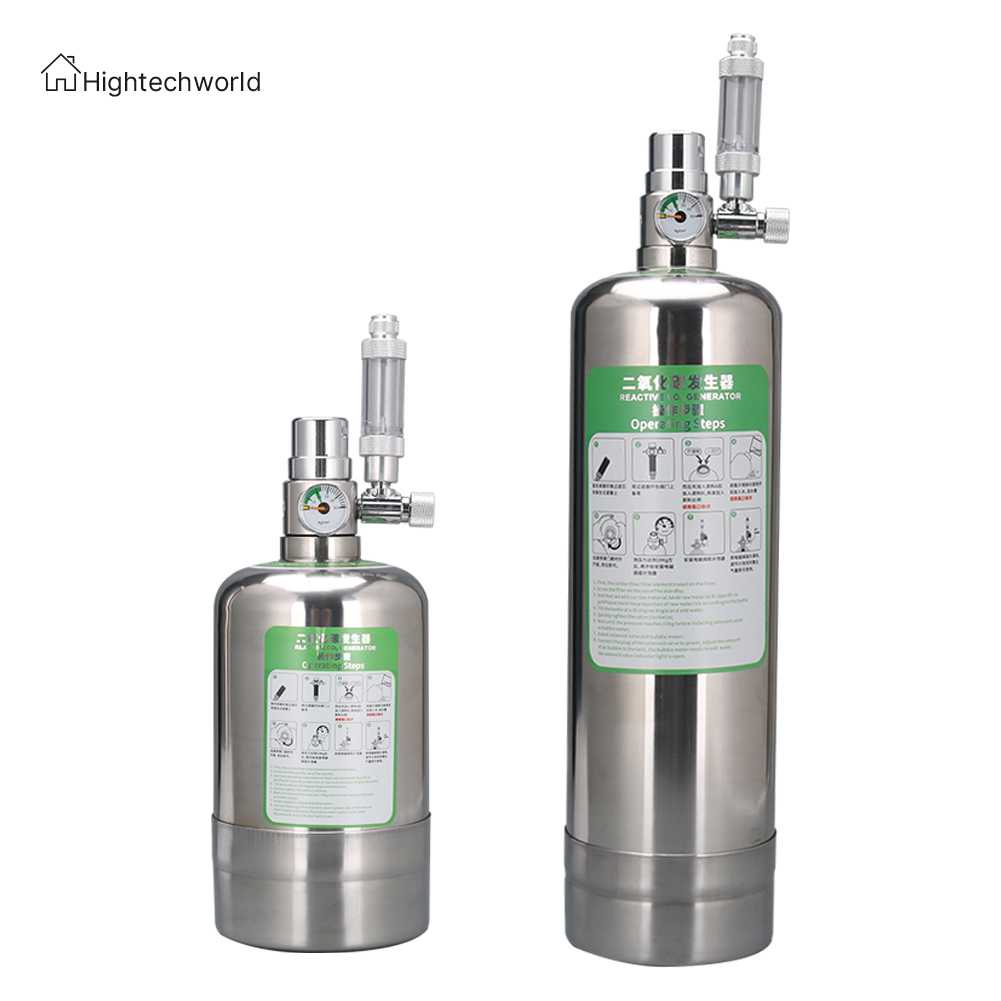 2L Stainless Steel CO2 Generator System Kit For Aquarium Plants – Complete Cylinder Set