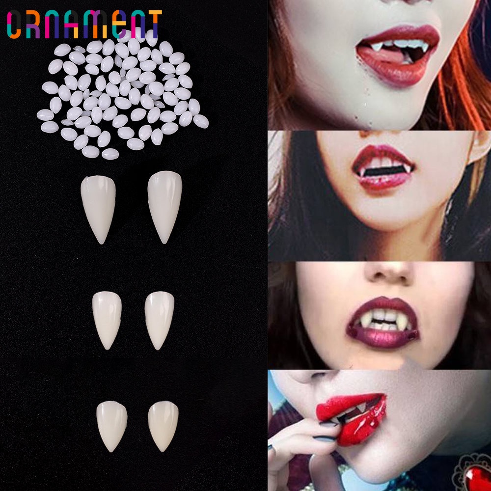 False Teeth Resin Fangs With Solid Glue Party Costume DIY Cosplay