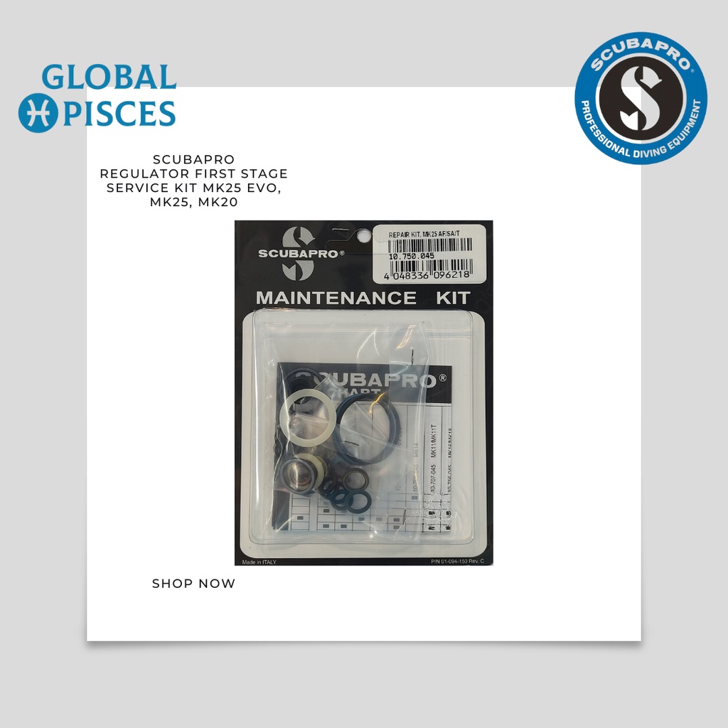 SCUBAPRO Regulator First Stage Service Kit MK25 EVO, MK25, MK20