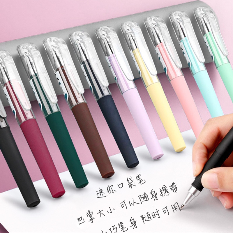 20PCS Simple Pocket Pen Students Learn Rollerball Pen Business ...