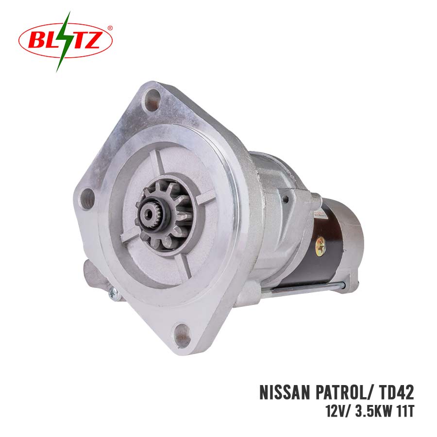 NISSAN PATROL TD42 STARTER ASSEMBLY 12V 3.5KW (11 TEETH) BLITZ | Shopee ...