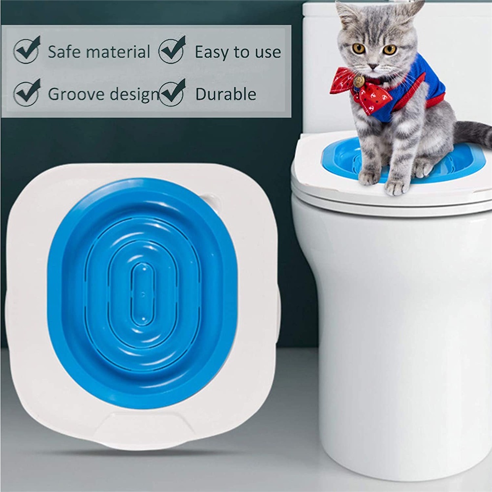 Cat Toilet Training Kit Litter Box Puppy Cat Litter Mat Cat Toilet ...