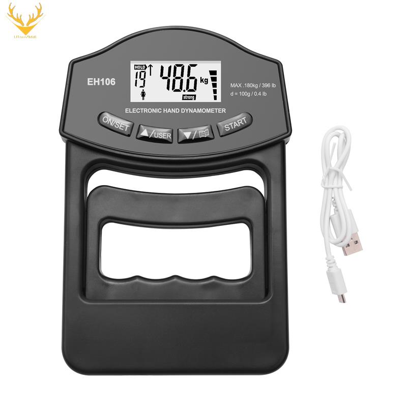 Grip Strength Tester, 396Lbs/180Kg Digital Hand Dynamometer Grip