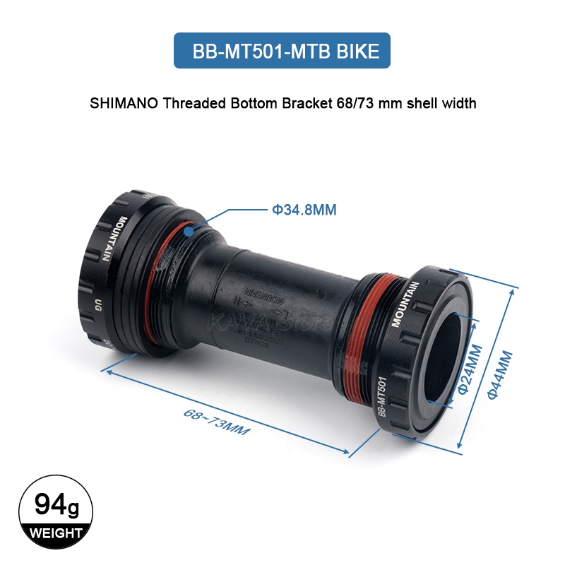 Movimento Centrale Shimano XT BB-MT800 HollowTech II - Per Mountain Bike - Foto 13