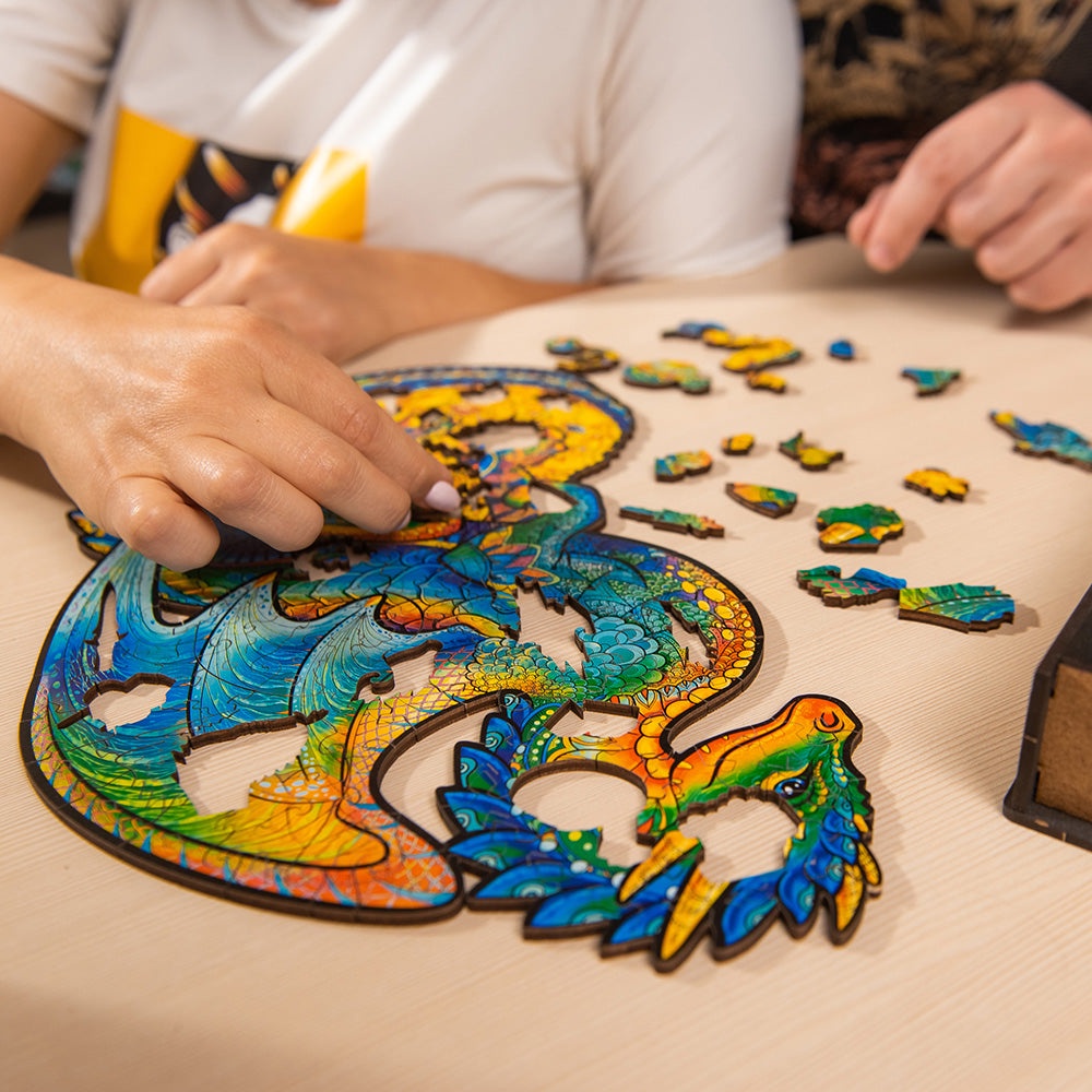 Wooden Puzzle: Guarding Dragon (Small/Medium) | Shopee Philippines
