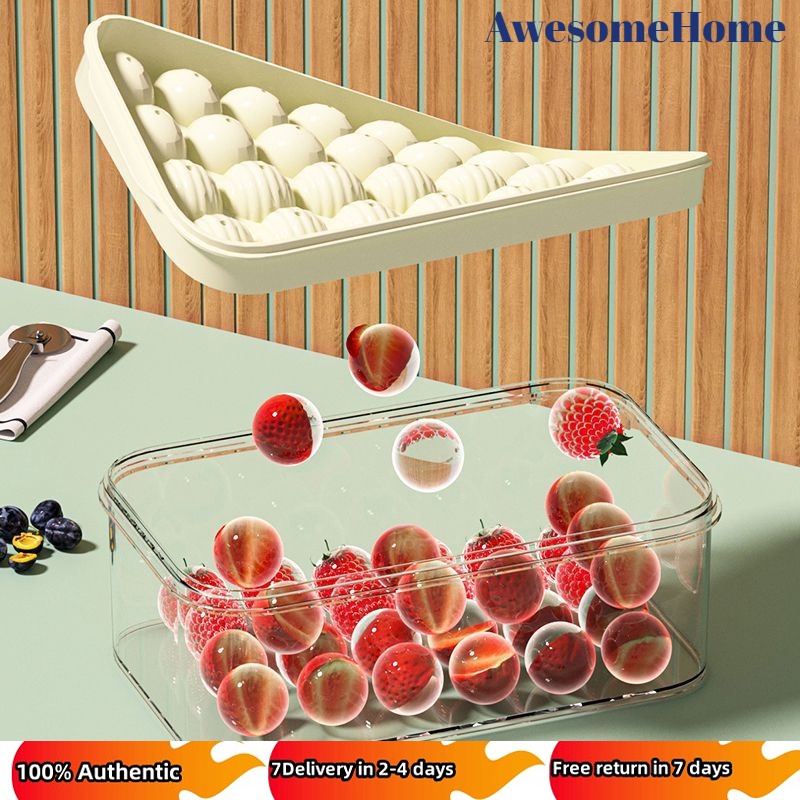 Ice Maker Mold with lce Storage Box lce Shovel , PP Silicone Bar Party ...