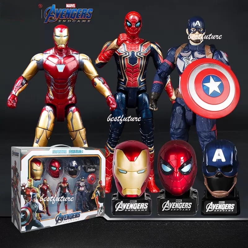 Marvel The Avengers Articulado Iron Man SpiderMan Captain America