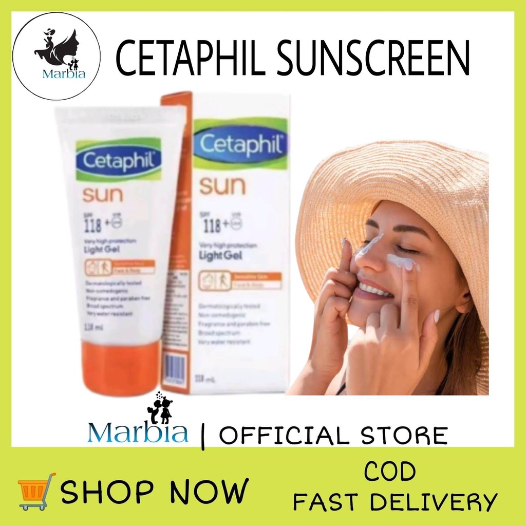Cetaphil Sunblock SPF 118+ Light Gel (Face & Body) 100ml/sunscreen protection, Cetaphil