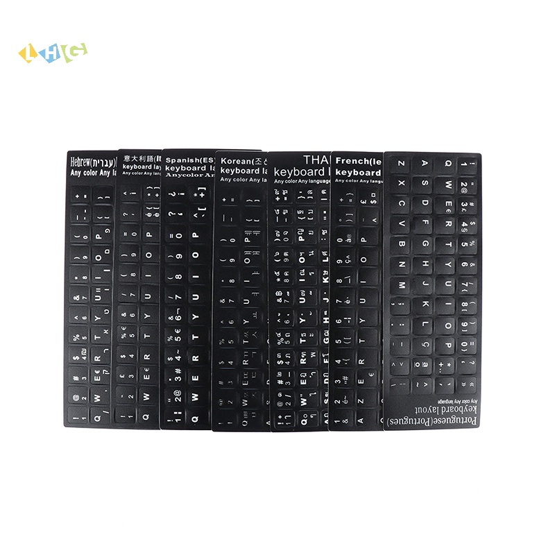 [LHG] Waterproof Laptop Keyboard Stickers Spanish/French Korean/Thai ...