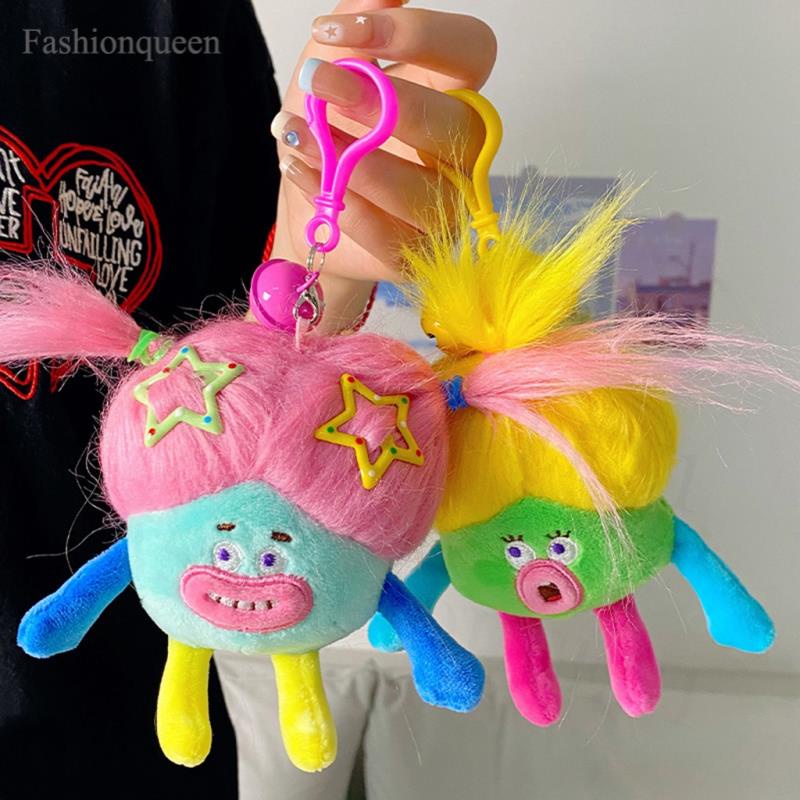 11cm Dopamine Quirky Exploding Head Mini Dolls Plush Keychain Toys ...