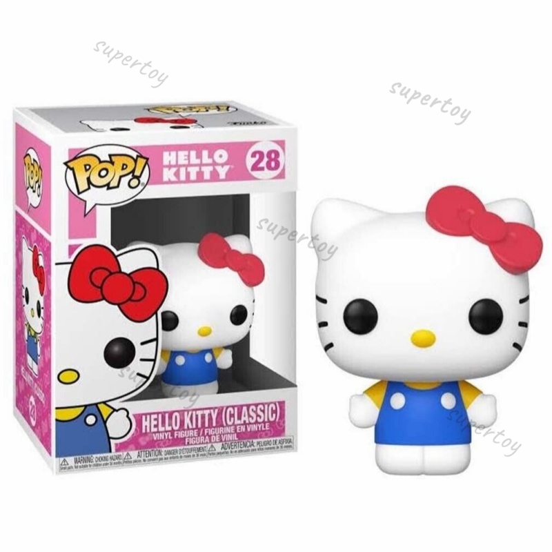Funko Pop 28 Sanrio: Hello Kitty - Classic Hello Kitty Action Figure ...