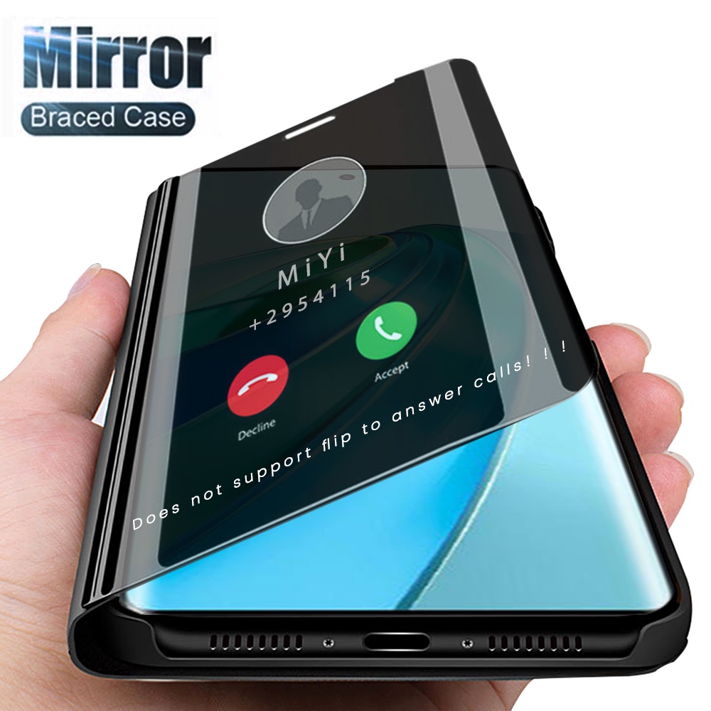 Smart Mirror Leather Flip Case For Honor X9a 5G Magnetic Stand Book ...