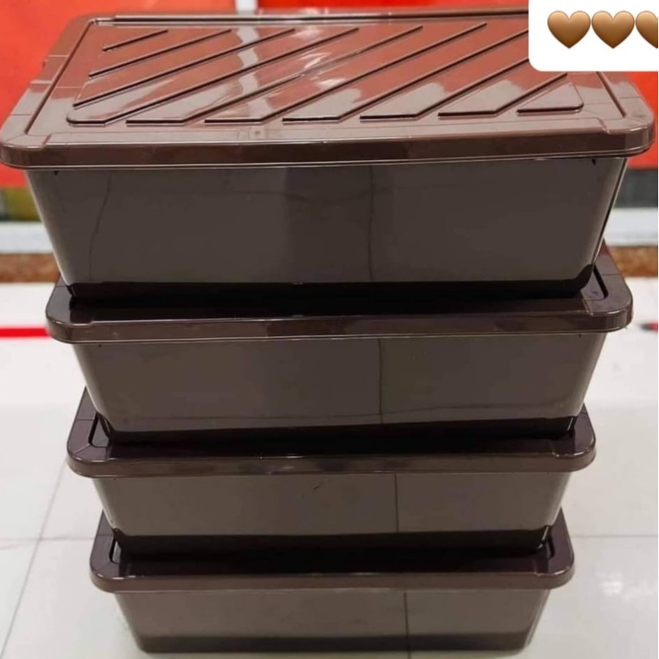 50Liters underbed brown storage box Shopee Philippines