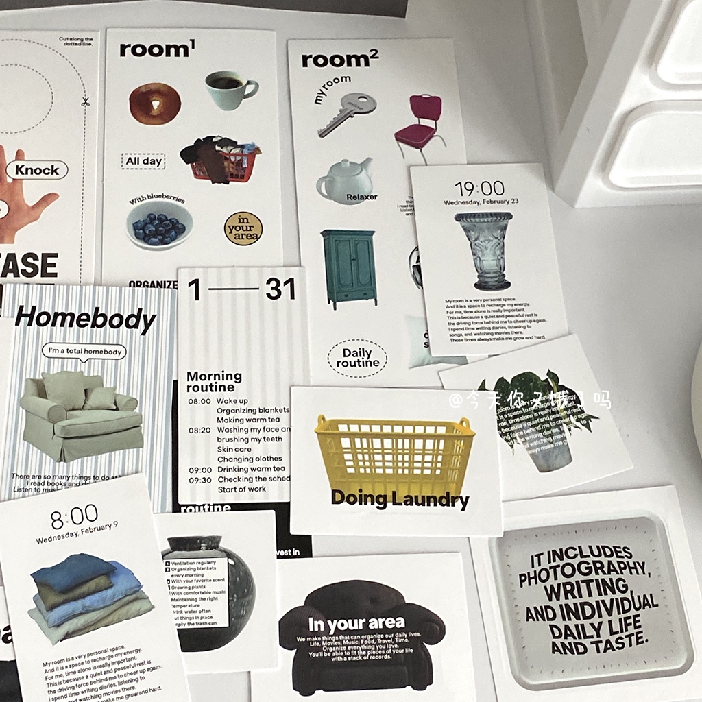 oom Sticker Pack Character Magazine Landscape Vintage Handbook ...