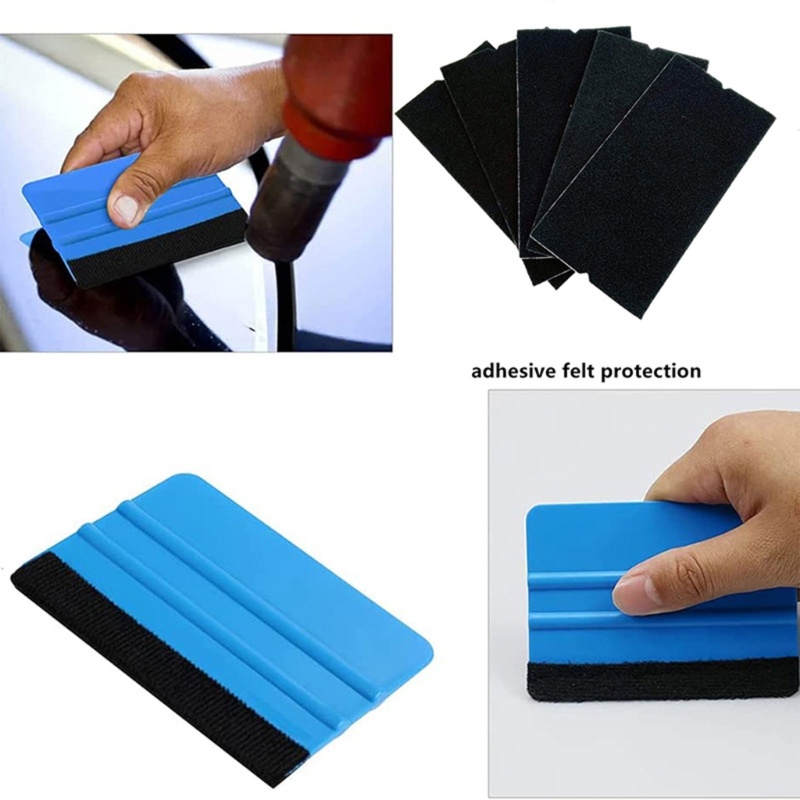 EDB* 15x Felt Fabric Cloth for Card Squeegees Spare Protector Carbon
