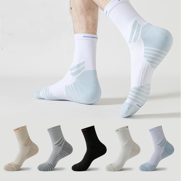 Men's Professional Elite Combat Basketball Socks Anti slip and shock ...