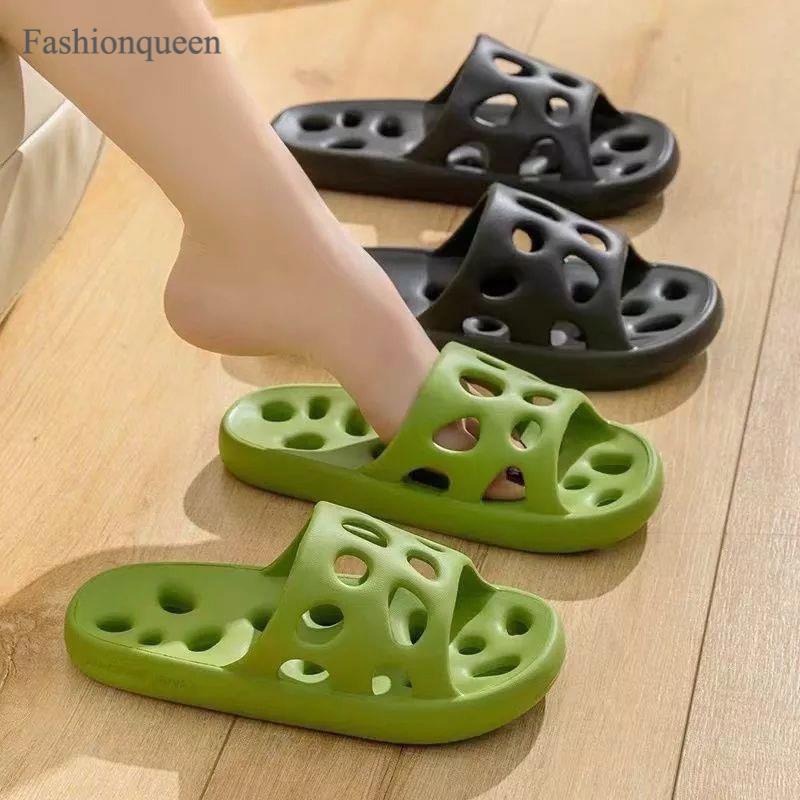 Ultra Light Eva Hole Slippers For Bathroom Toilets Molded Monolithic ...