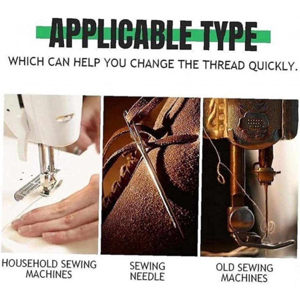 5pcs Mini Sewing Machine Needle Threader With Hook Plastic Needle ...