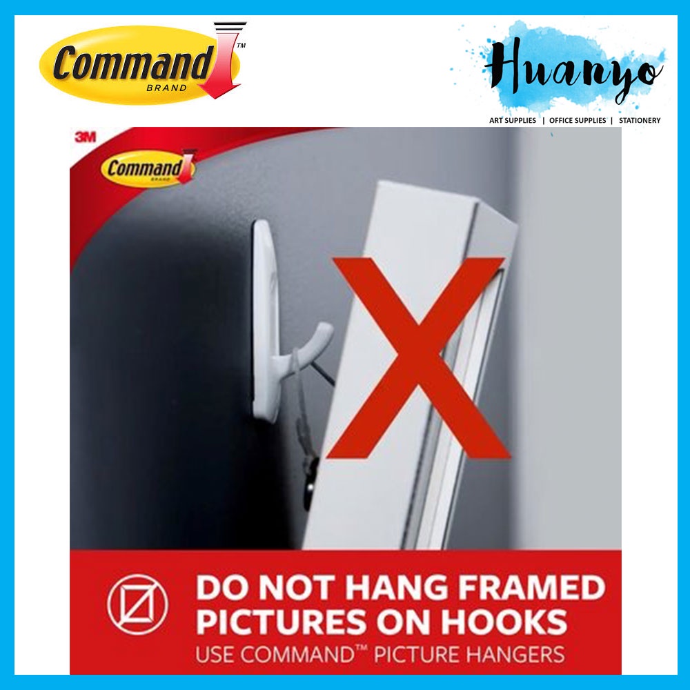3M Command Large/Jumbo White Canvas Picture Hanger Damage Free Removable Strong Adhesive (Holds Up To - View #4