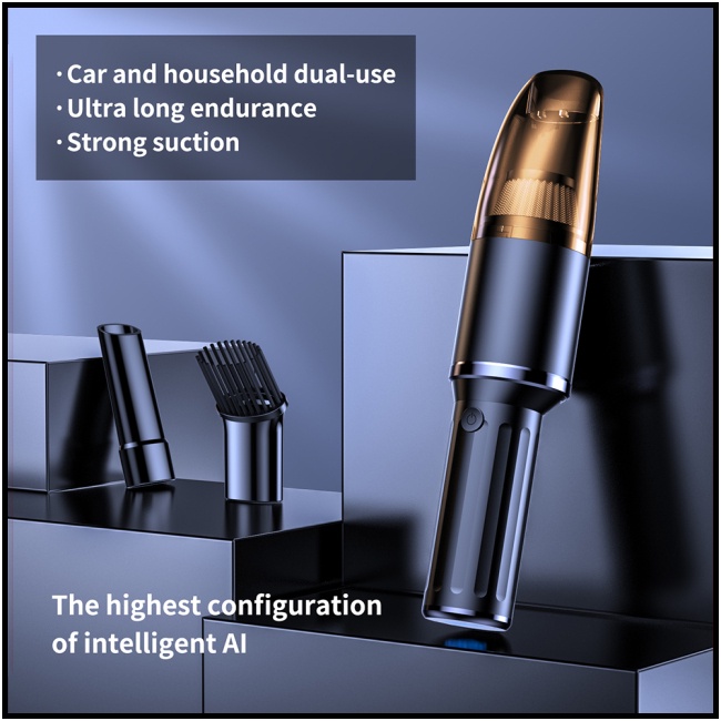 CI Portable Auto Vacuum Cleaner Noisereducing Design Super Suction Handheld Wireless Home