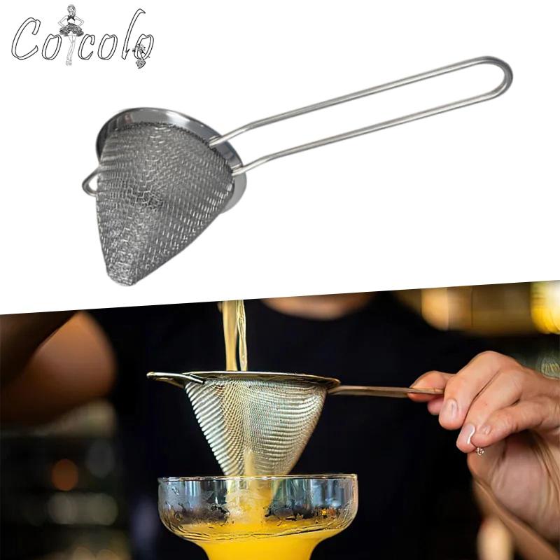 [sparkfire1] 304 Stainless Steel Long Handle Conical Sieve for Tea ...