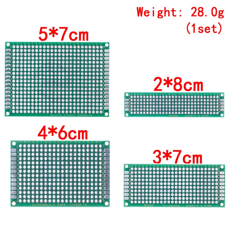 Double Side Copper Prototype Pcb Universal Board Fiberglass Board 9x15 ...