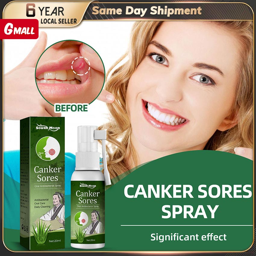 20ml Oral Ulcer Pain Relief Spray Extract Herbal Mouth Spray For Halitosis Sore Throat Cool