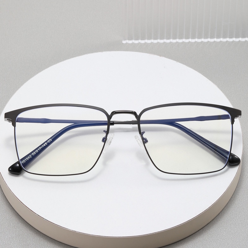 Half metal frame glasses on sale