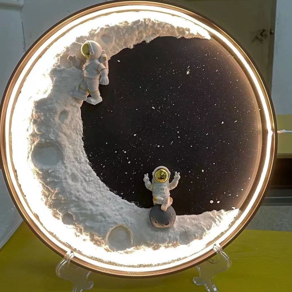 Homemade Handmade Texture Moon Lamp Material Package DIY Creative ...