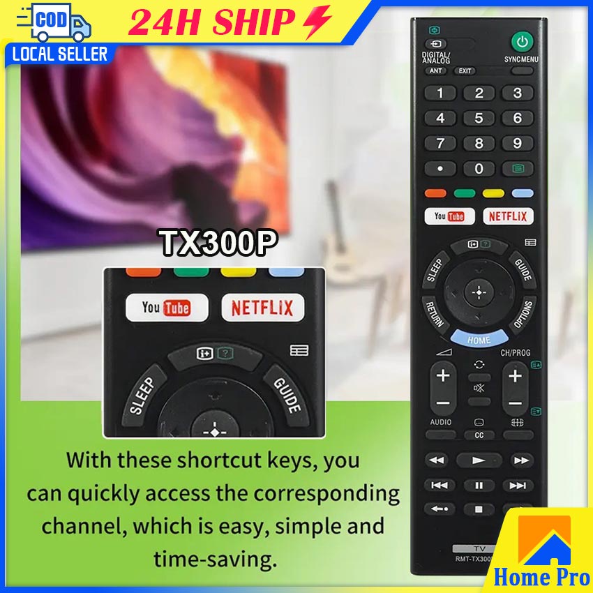 RMT-TX300P Remote Control For Sony 4K HDR Ultra HD Smart TV Original ...