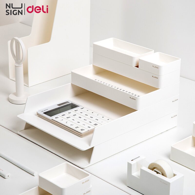 Deli Nusign Desktop Organizer File Document Paper Tray Storage Office ...