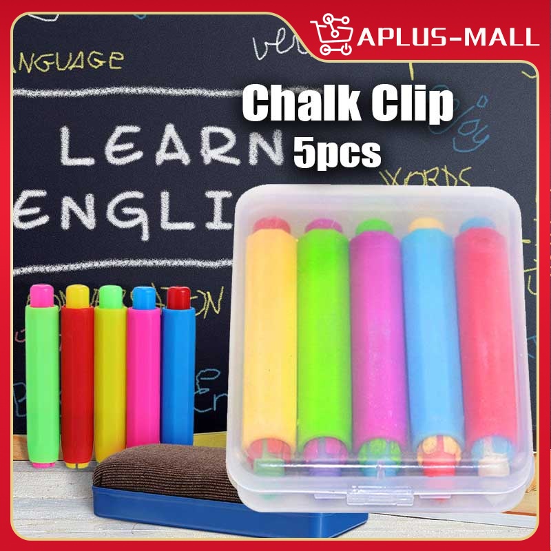 5Pcs Adjustable Chalk Holder Chalk Stick Clip Teacher Chalk Pen Clip