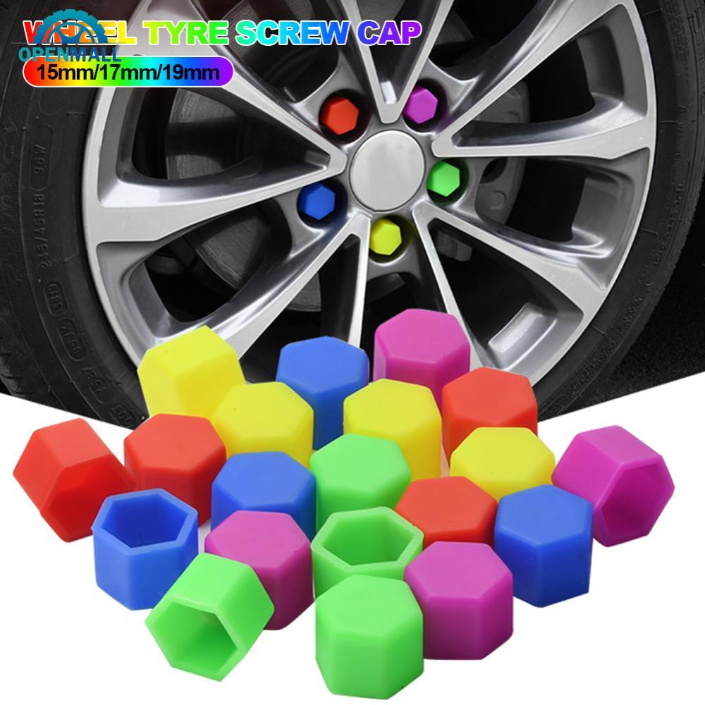 OPENMALL 20Pcs 15mm/17mm/19mm Noctilucent Car Wheel Caps Bolts Anti ...