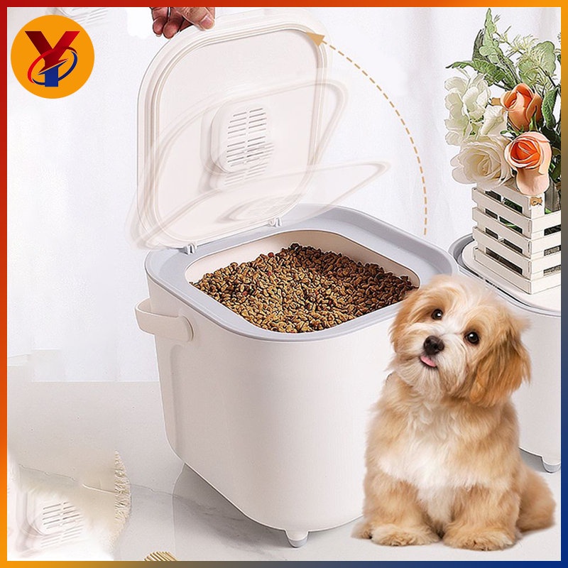 Pet Food Box With handle Storage Bucket Cat Food Box Loaded Dog Food
