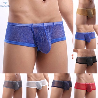 Men's Transparent Waterproof Boxers Panties Sexy See-through Shorts  Underwear