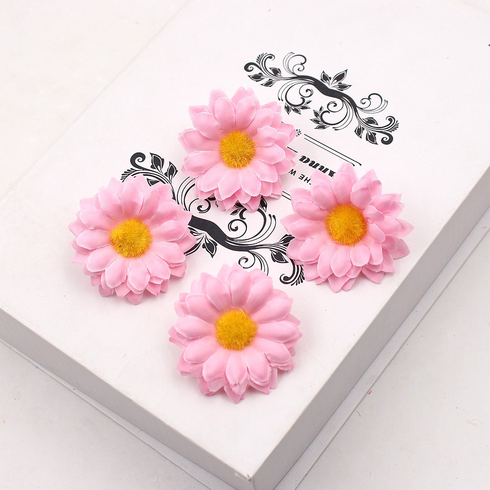 10pcs 4.5cm Daisy Sunflower Artificial Flower Head Wedding Home Decor