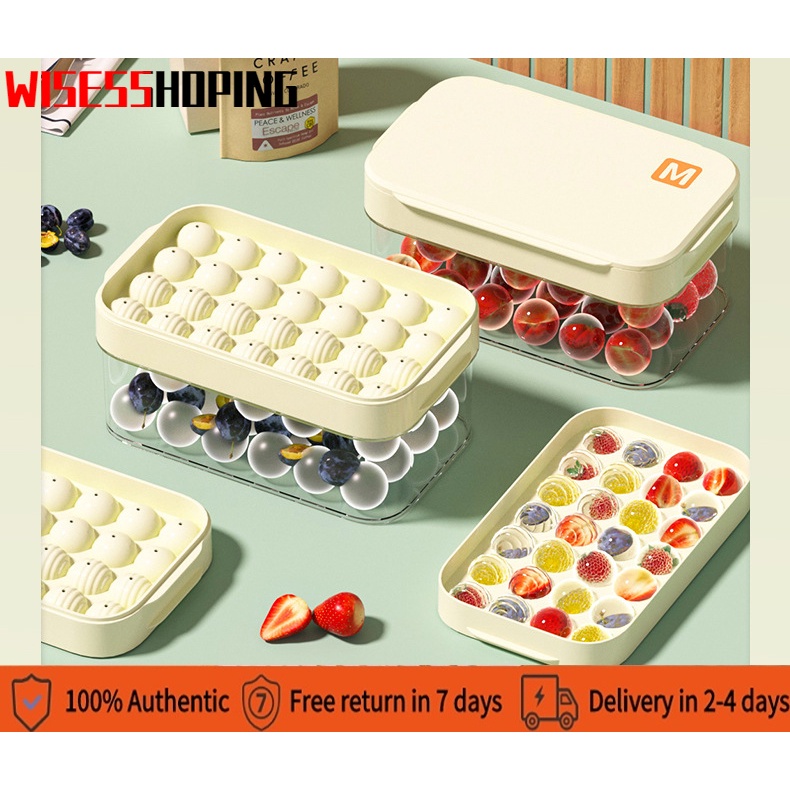 Ice Maker Mold with lce Storage Box lce Shovel , PP Silicone Bar Party ...