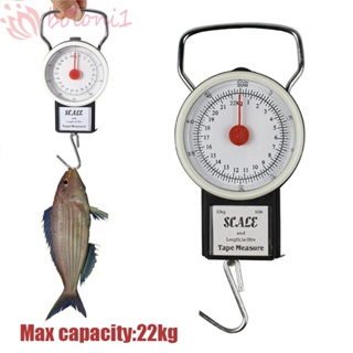 22kg/50lb Portable Hanging Scale Balance Fish Hook Weighing Balance Kitchen  With Measuring Tape Measure Fishing Scales - AliExpress