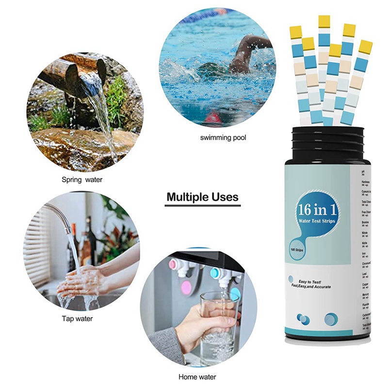 100PCS Drinking Water Testing Strips Tap and Well Water Test Strip