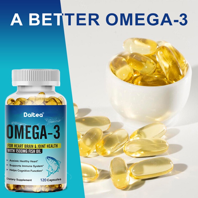 Omega 3 fish oil supplement Collagen Antiaging Supports Brain & Heart