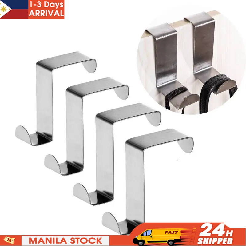 Nail Free Over The Door Hooks, Bathroom Drawer Cabinet Door Rear Hanger ...