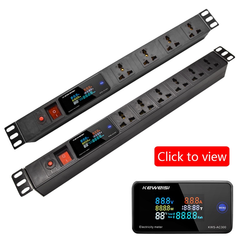 Digital display current/voltage/power PDU power distribution unit ...