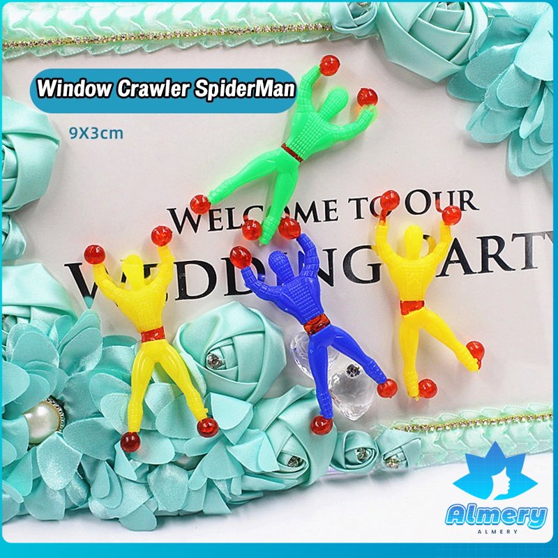 Window Crawler SpiderMan Multicolored Sticky Wall Climbers Rolling ...