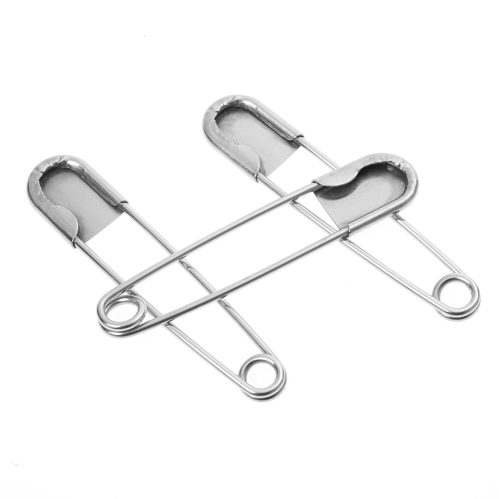 2pcs Safety Pins, Stainless Steel Toe, Safety Pins, Large Buckle Pins ...